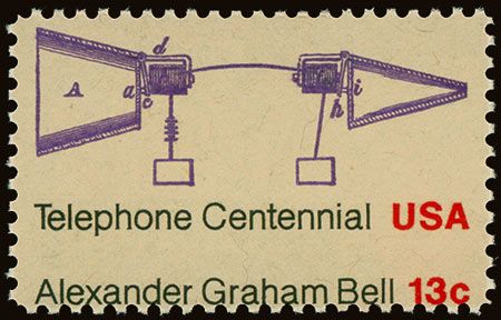 Telephone Centennial Misperf - 1976 Mint Error - BigGreenBear.com Stamps 0.99 USD Big Green Bear