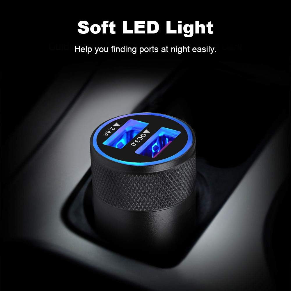 Fast Car Charger, Quick Charging 5.4A/30W Phone USB Adapter Rapid Plug 2 Port -  BigGreenBear.com cell phone 8.99 USD Big Green Bear