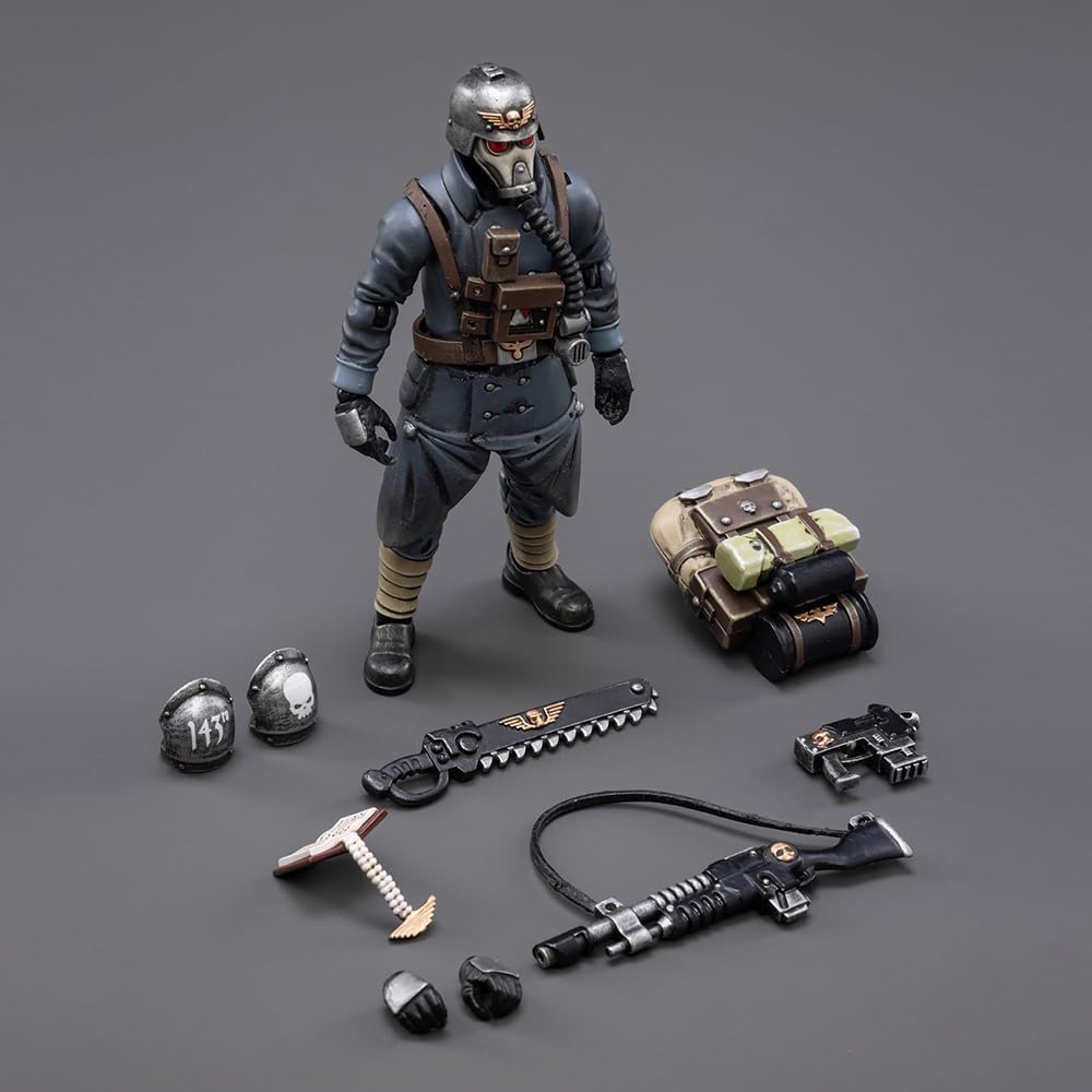 Action Figure 1/18 Warhammer 40,000 Astra Militarum Death Korps of Krieg Veteran Squad Sergeant