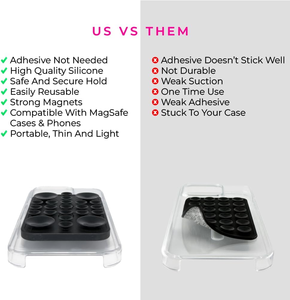 The Clingy Thingy | Magnetic iPhone Suction Mount/Grip/Holder - BigGreenBear.com cell phone 19.99 USD Big Green Bear