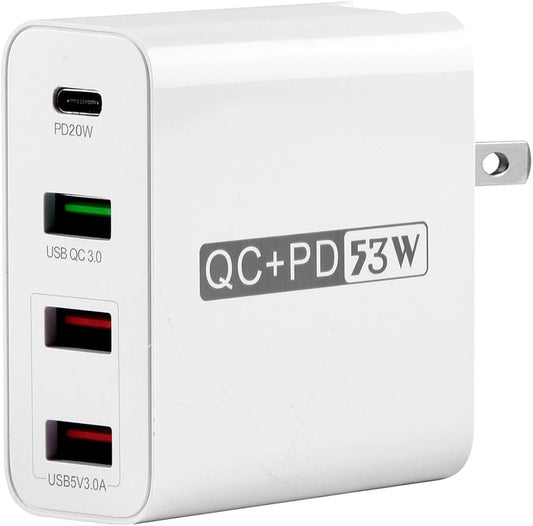 Desktop USB Charger Station,4-Port 53W Mobile Phone Fast Charging Station -  BigGreenBear.com cell phone 9.99 USD Big Green Bear