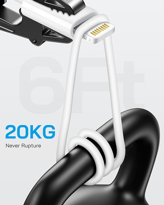 i Phone Lightning Charger, USB with Charging Cord 6 ft (4 Pack) - BigGreenBear.com cell phone 27.44 USD Big Green Bear