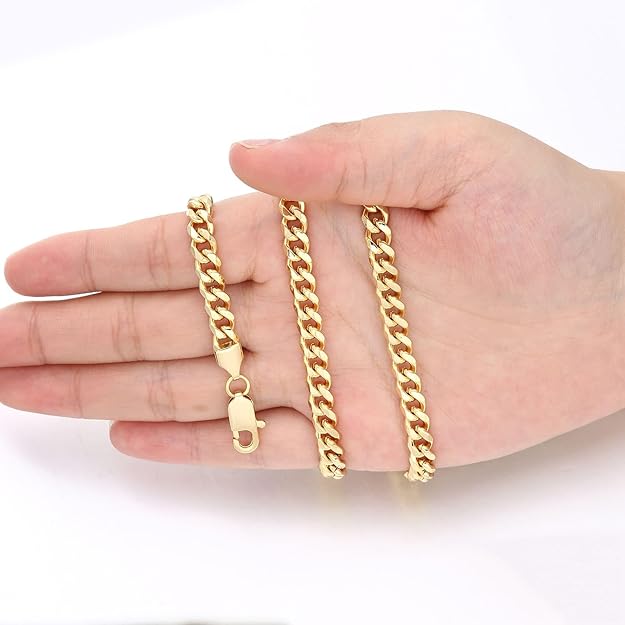 NEW! Cuban Link Chain for Men Stainless Steel Gold Chain Necklace - BigGreenBear.com jewelry 22.00 USD Big Green Bear