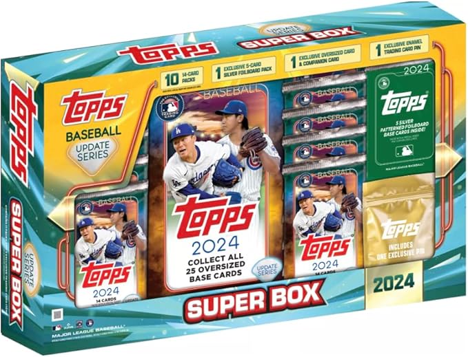 2024 Topps Update Baseball MASSIVE SUPER Box-146 Cards-EXCLUSIVE PIN+SILVER! - BigGreenBear.com Baseball cards 0.00 USD Big Green Bear