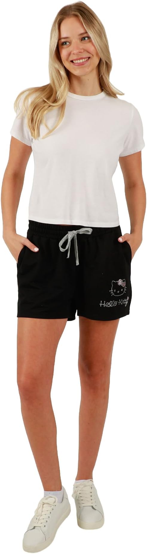 Women's Officially Licensed Hello Kitty Relaxed Fit Knit Cardigan