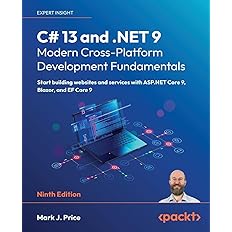 C# 13 and .NET 9 Modern Cross-Platform Development Fundamentals 9th Edition -  BigGreenBear.com Book 49.99 USD Big Green Bear