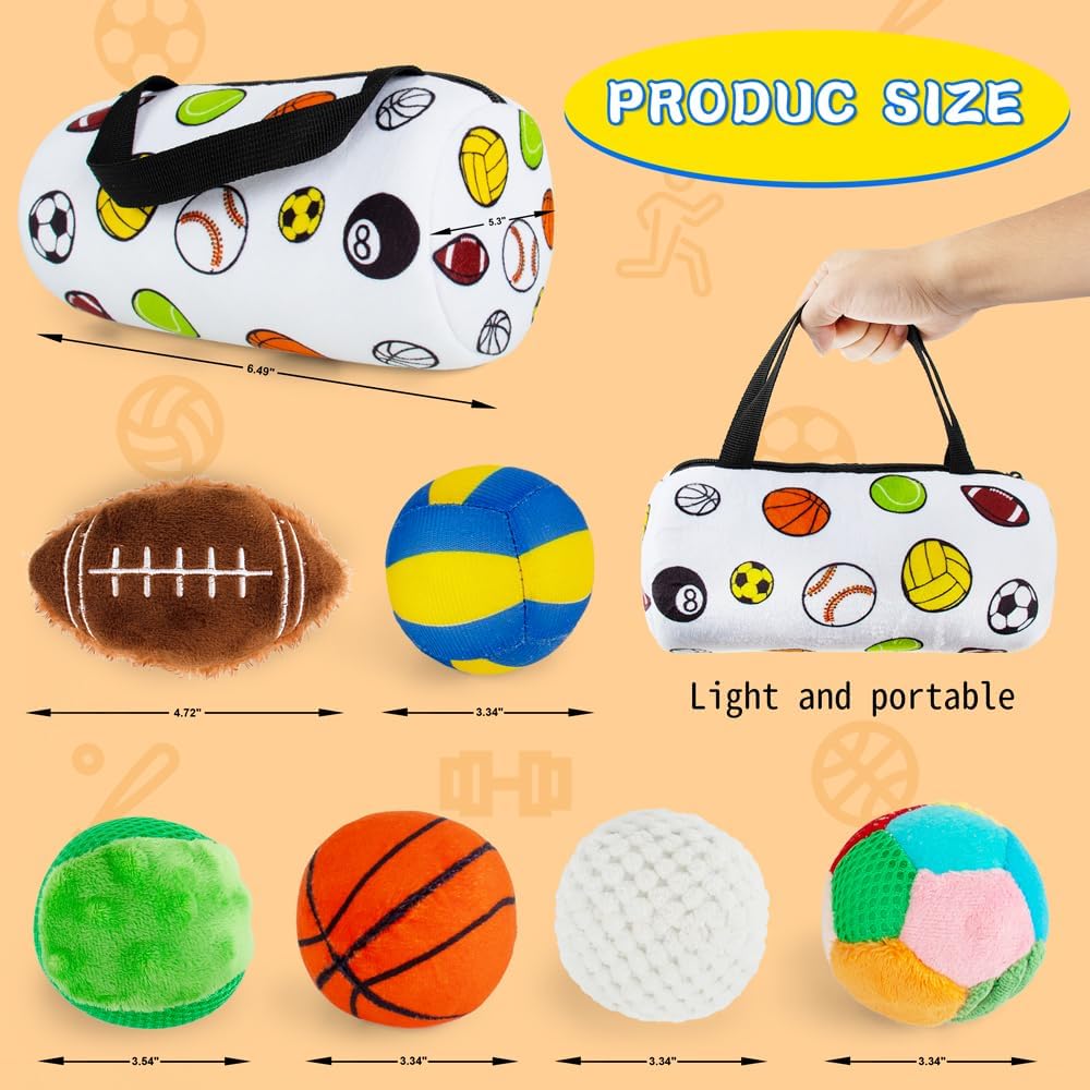 SOFT Sensory Sports Balls for Infant Toddlers, Baby Toys for Early Education