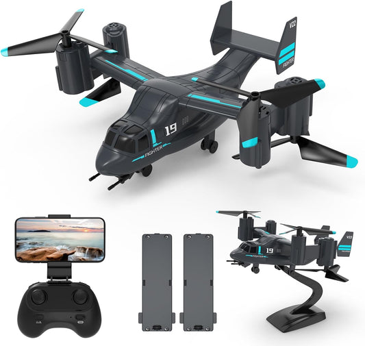 LM19 Drone with HD Camera, RC V22 Osprey Military Helicopter RC -  BigGreenBear.com RC Airplane 49.99 USD Big Green Bear
