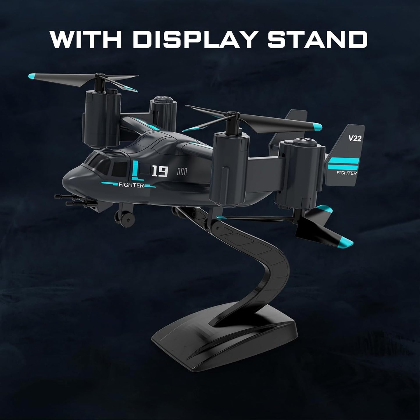 LM19 Drone with HD Camera, RC V22 Osprey Military Helicopter RC