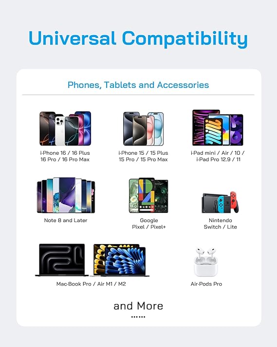 i Phone 16 15 Charger Fast Charging-20W USB C Power Brick with 6Ft (3 Pack) - BigGreenBear.com cell phone 24.50 USD Big Green Bear