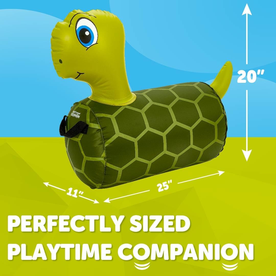NEW! Hip Hopper Inflatable Hopping Animal Bouncer Turtle, Ages 2 and Up