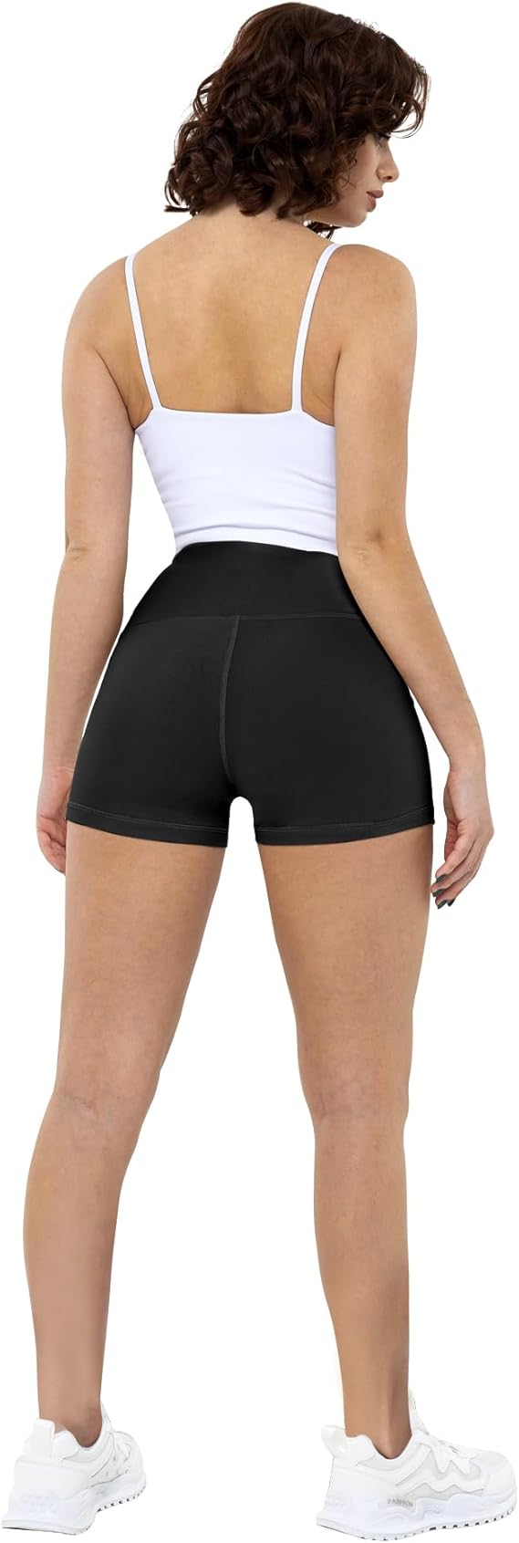 High Waisted Spandex Biker Shorts, Workout Booty Soft Yoga Shorts - BigGreenBear.com clothing 29.33 USD Big Green Bear