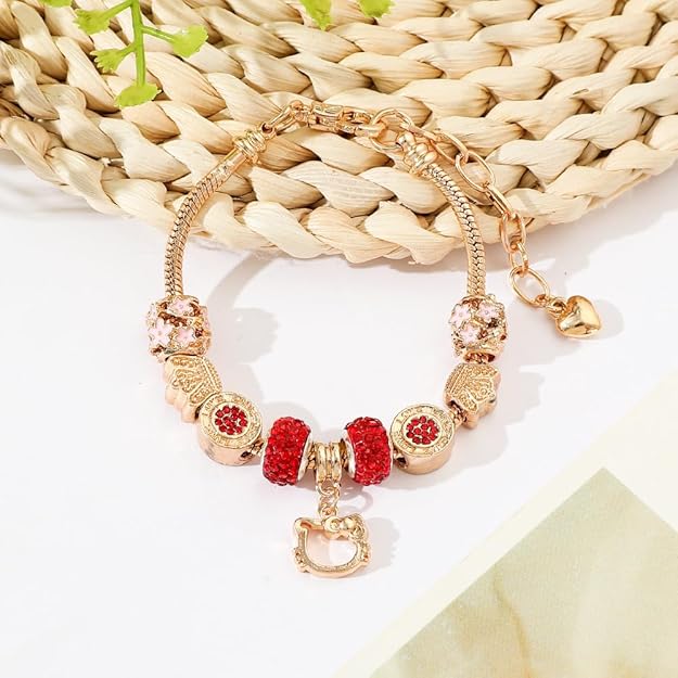 NEW! Cute kawaii anime bracelet, Hello Kitty sweet bow bracelet Jewelry - BigGreenBear.com jewelry 18.99 USD Big Green Bear