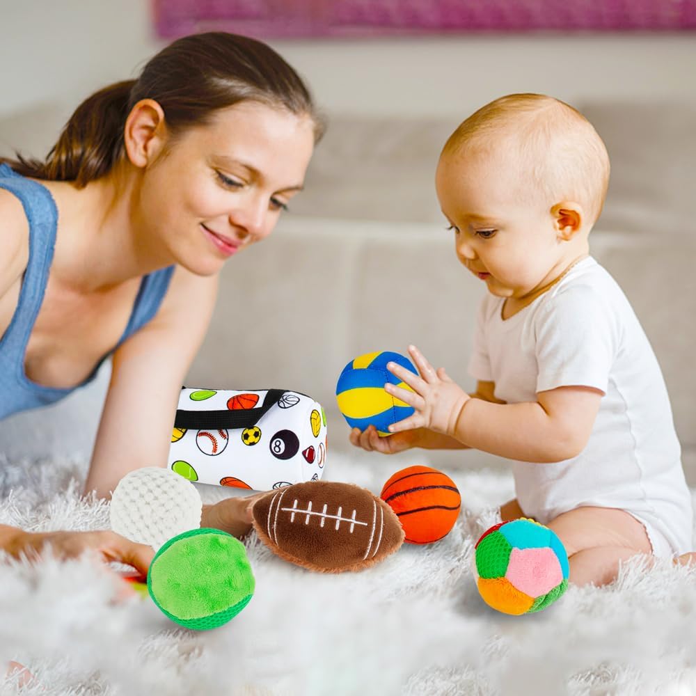 SOFT Sensory Sports Balls for Infant Toddlers, Baby Toys for Early Education