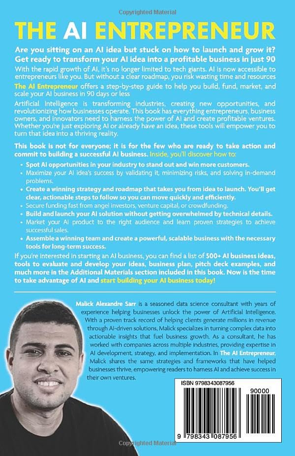 The AI Entrepreneur: How to Make Money with AI: by Malick Alexandre Sarr - BigGreenBear.com Book 13.99 USD Big Green Bear