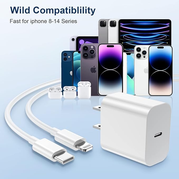 4 Pack with 6FT Fast Charging Cable for iPhone 14/14 Pro Max/13/13 Pro/12/12 Pro/11/11 Pro/XS, iPad - BigGreenBear.com cell phone 28.03 USD Big Green Bear