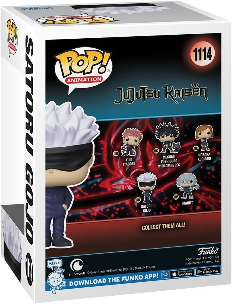Funko Pop! Jujutsu Kaisen Satoru Gojo #1114 And Pop Protector -  BigGreenBear.com FUNKO POP 15.90 USD Big Green Bear