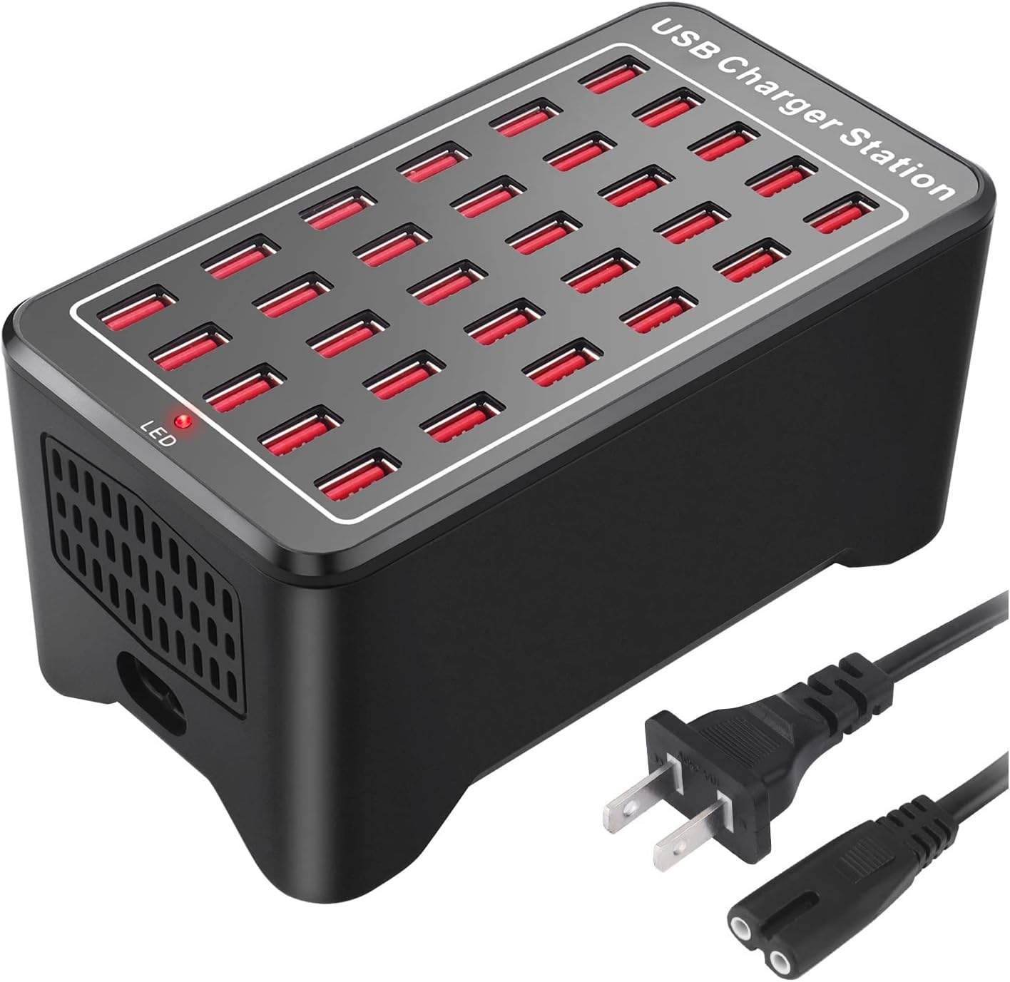 USB Charger, Cinlinso 30 Port 150W(30A) USB Charging Station Multi Port USB Hub Charger