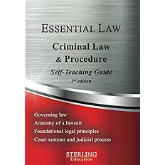 Criminal Law & Procedure: Essential Law Self-Teaching Guide -  BigGreenBear.com Book 23.99 USD Big Green Bear