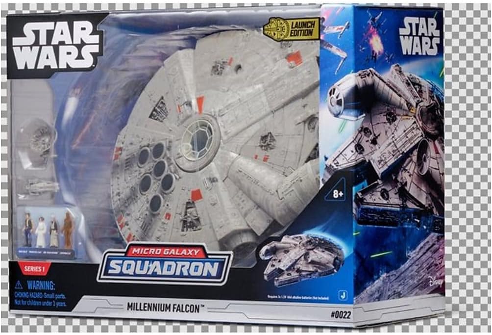 STAR WARS Micro Galaxy Squadron Assault Class Millennium Falcon with Figures