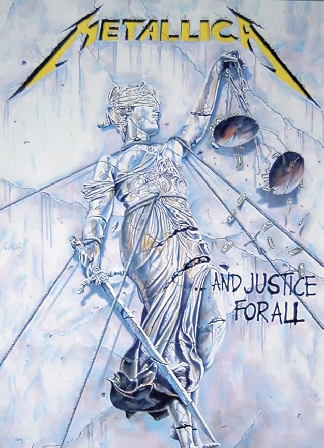 Metallica - Music Poster (And Justice For All - Album Cover) (Size: 24" x 36") - BigGreenBear.com Poster 24.89 USD Big Green Bear
