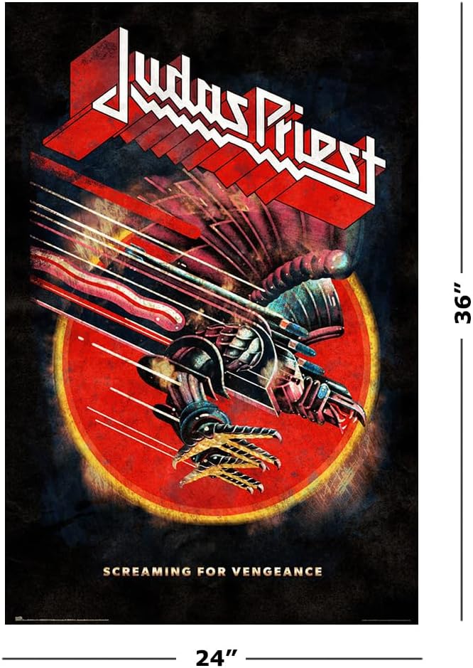 Judas Priest - Music Poster (Screaming For Vengeance) (Size: 24" x 36") -  BigGreenBear.com Poster 19.99 USD Big Green Bear