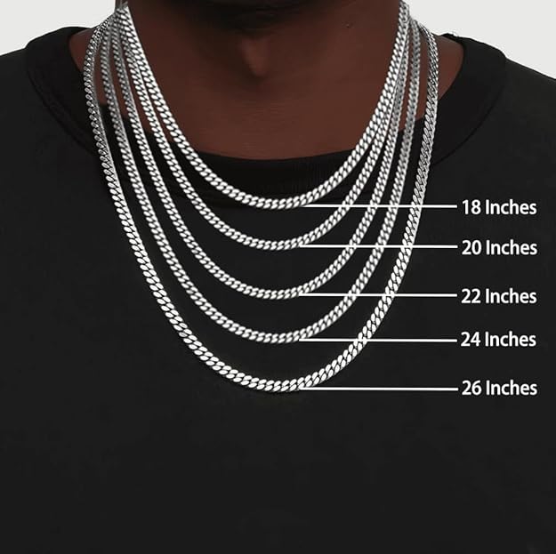 NEW! Mens 5MM Gold Plated Stainless Steel Miami Cuban Link Chain Necklace - BigGreenBear.com jewelry 18.99 USD Big Green Bear