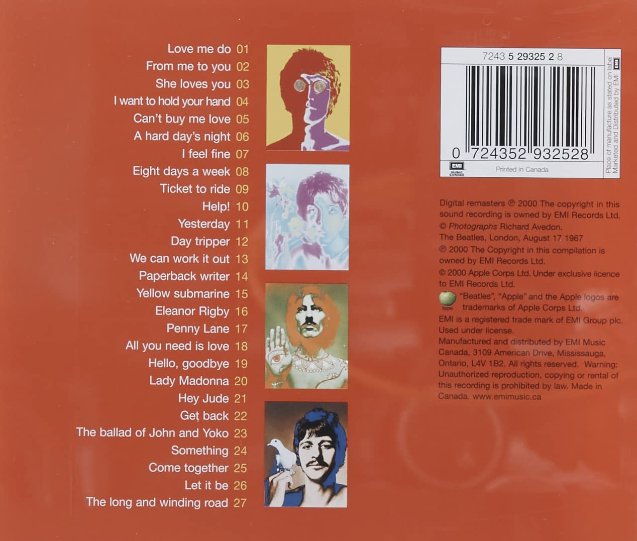 The Beatles 1 Compilation The Beatles: Audio CD - BigGreenBear.com CDs 18.99 USD Big Green Bear