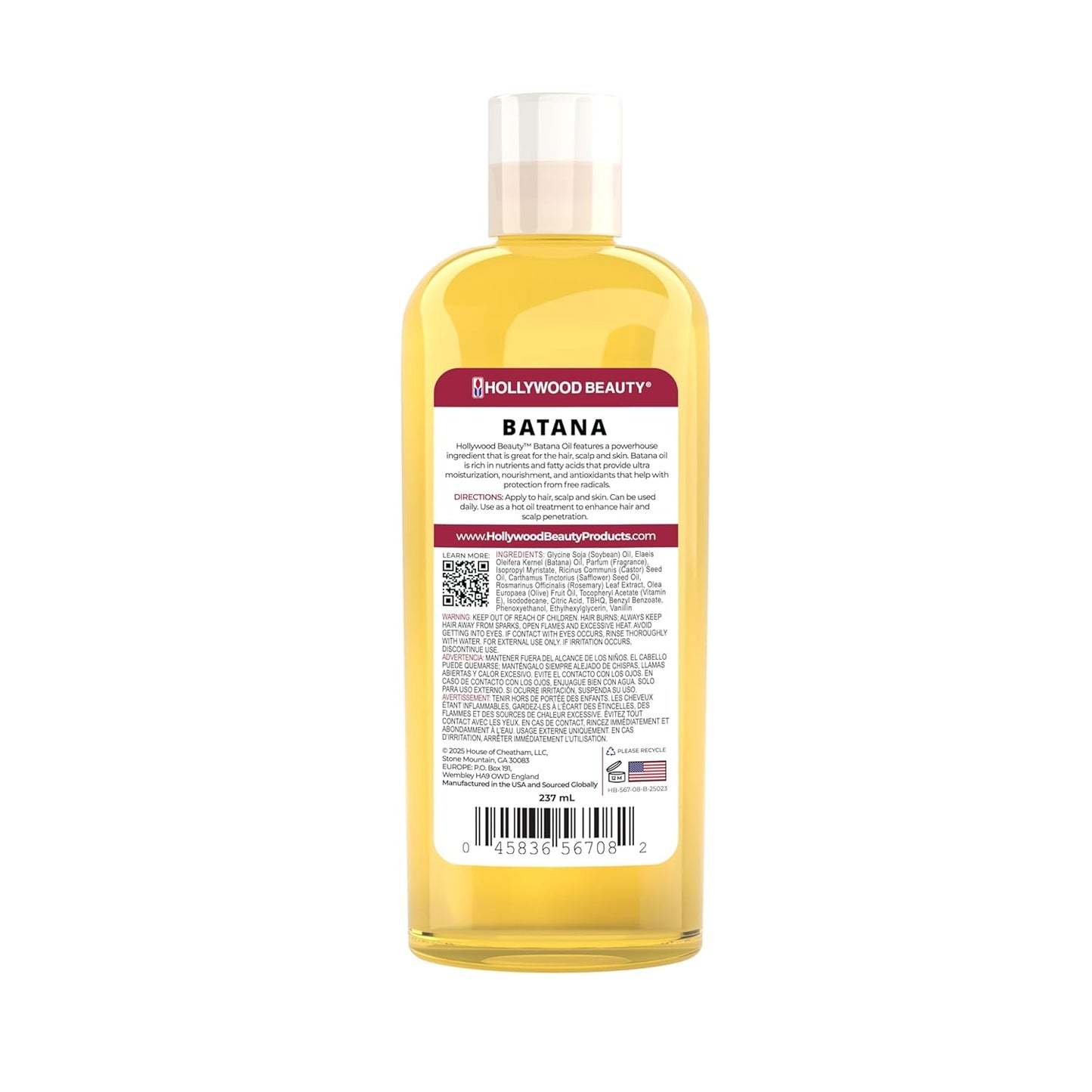 Hollywood Beauty Batana Oil for Hair, Scalp and Skin (8 fl oz) - BigGreenBear.com Beauty Products 12.89 USD Big Green Bear