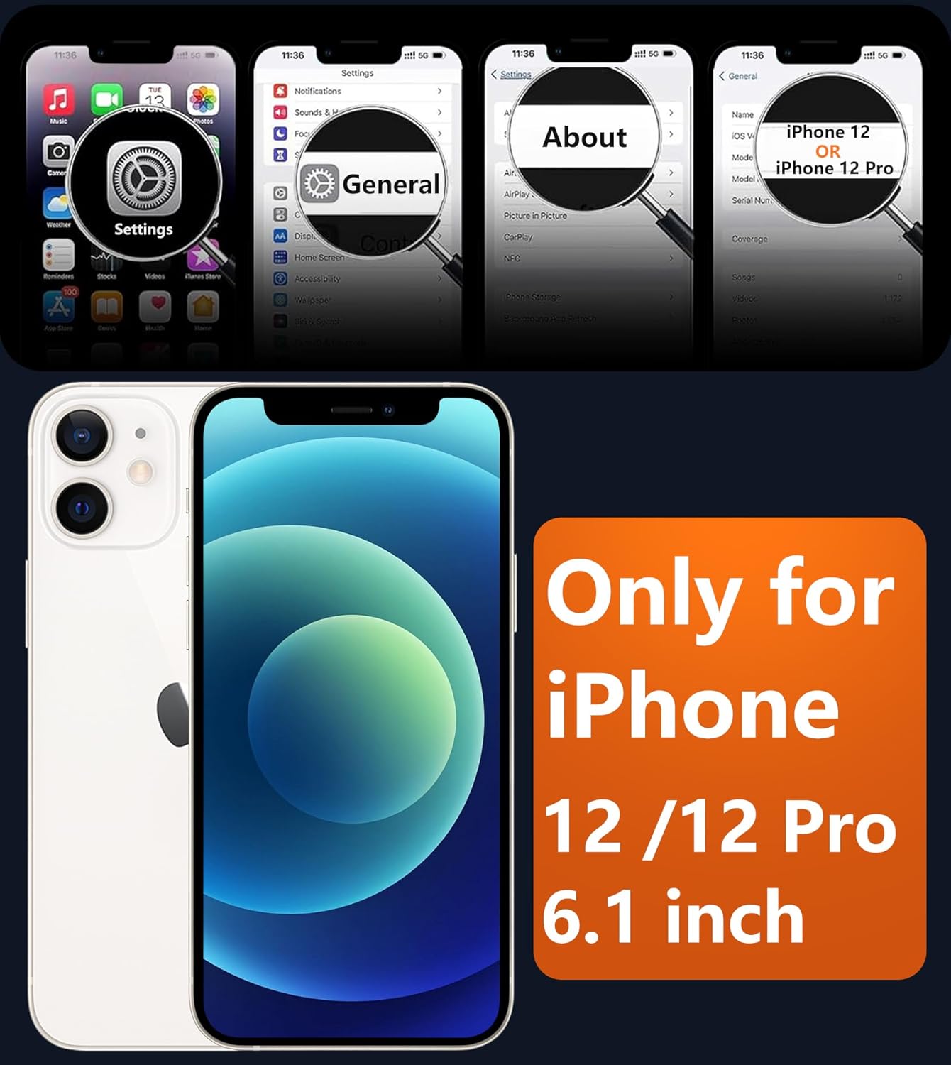 for iPhone 12 Pro Magnetic Matte Textured Military Grade Drop Protection Translucent Cell Cover