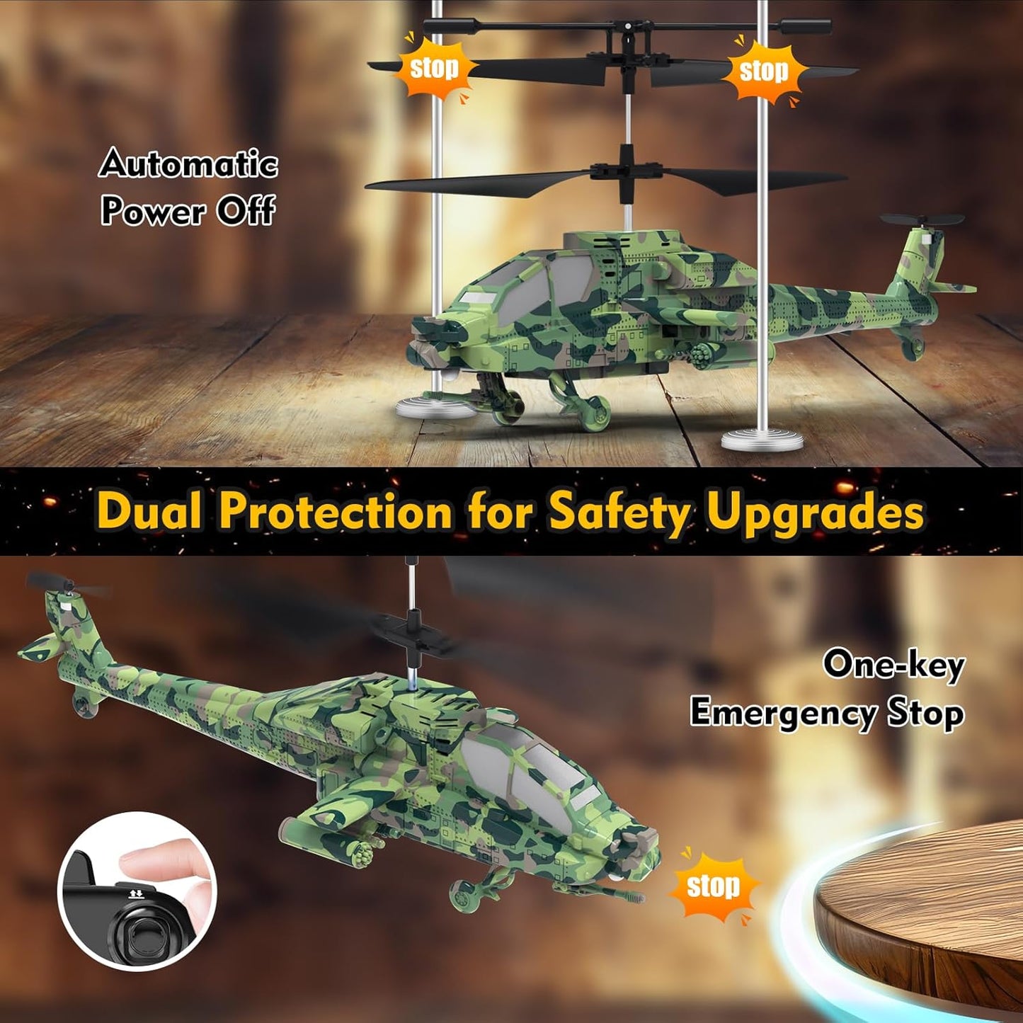 RC Helicopter, Remote Control Helicopter 40+ Min Flight Time