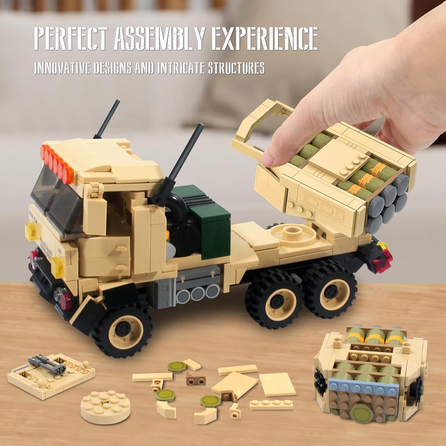Armored Vehicles Kit, Wars Army Battle Car Construction Block (443PCS) - BigGreenBear.com Building Toys 16.99