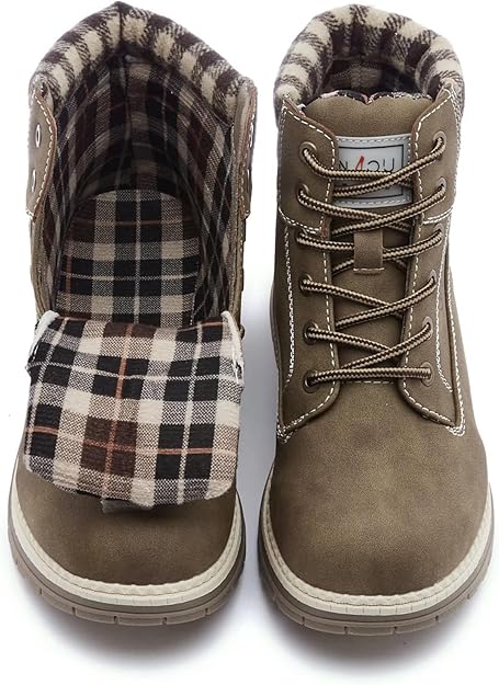 Work Hiking Boots for Women Waterproof - spring-khaki - BigGreenBear.com clothing 59.99 USD Big Green Bear