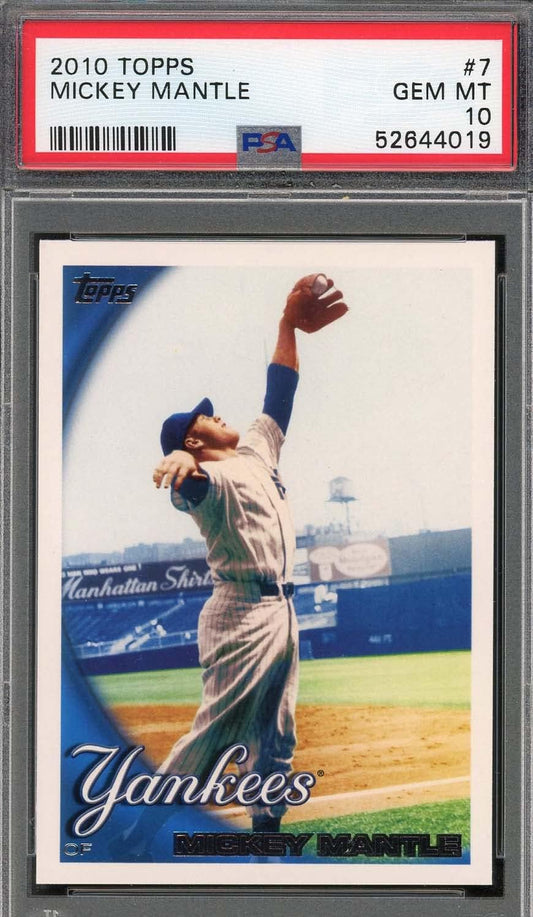 Mickey Mantle 2010 Topps Baseball Card #7 Graded PSA 10 -  BigGreenBear.com Baseball cards 149.99