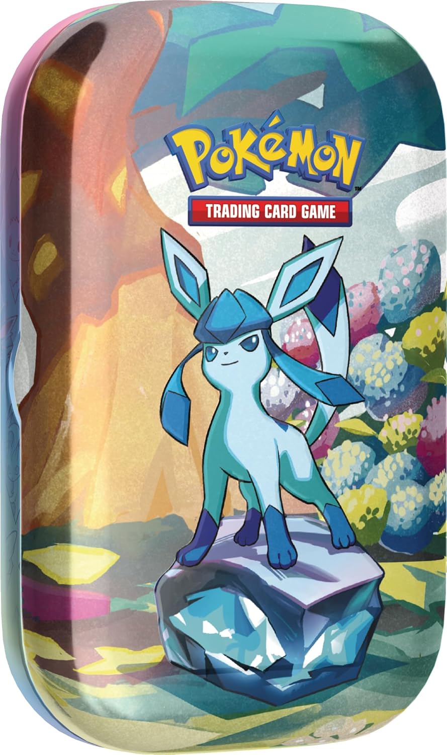 Pokémon TCG: Scarlet & Violet—Prismatic Evolutions Mini Tin – Glaceon (2 Booster Packs & 1 Coin) - BigGreenBear.com Pokemon card 34.55 USD Big Green Bear