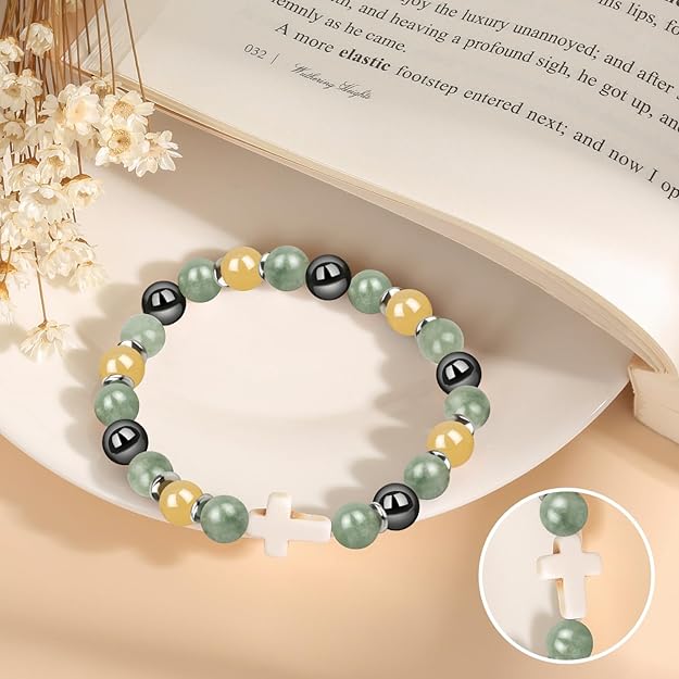 Women Cross Bracelet, Inspirational Religious Jewelry - BigGreenBear.com jewelry 12.78 USD Big Green Bear