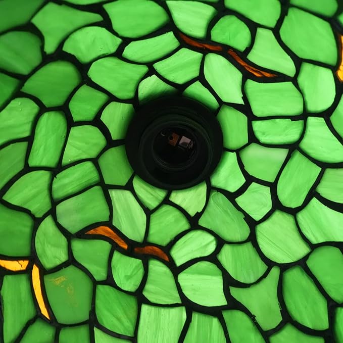 Green Leaf Table Lamp Tiffany Lamp Handcrafted Stained Glass lamp