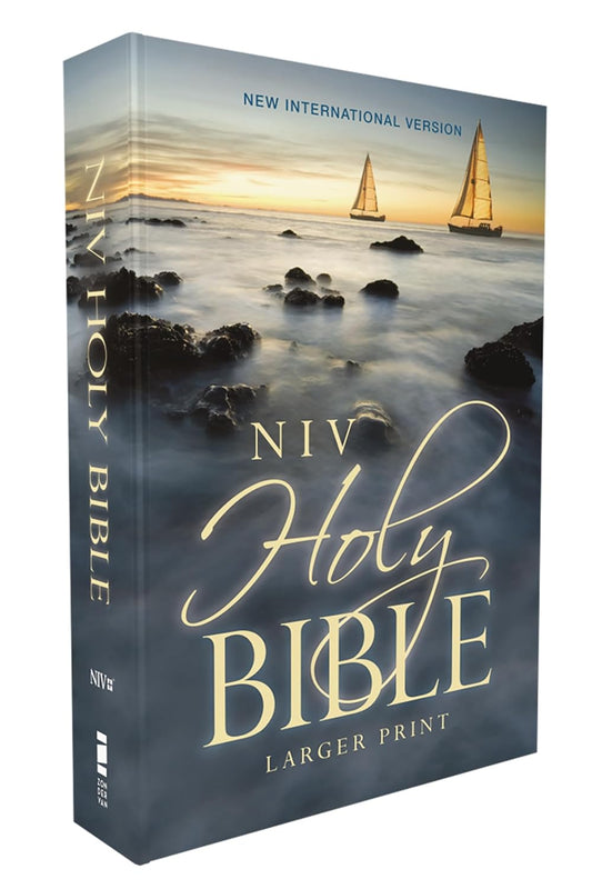 NIV, Holy Bible, Larger Print, Economy Edition, Paperback, Blue, Comfort Print Paperback – Large Print