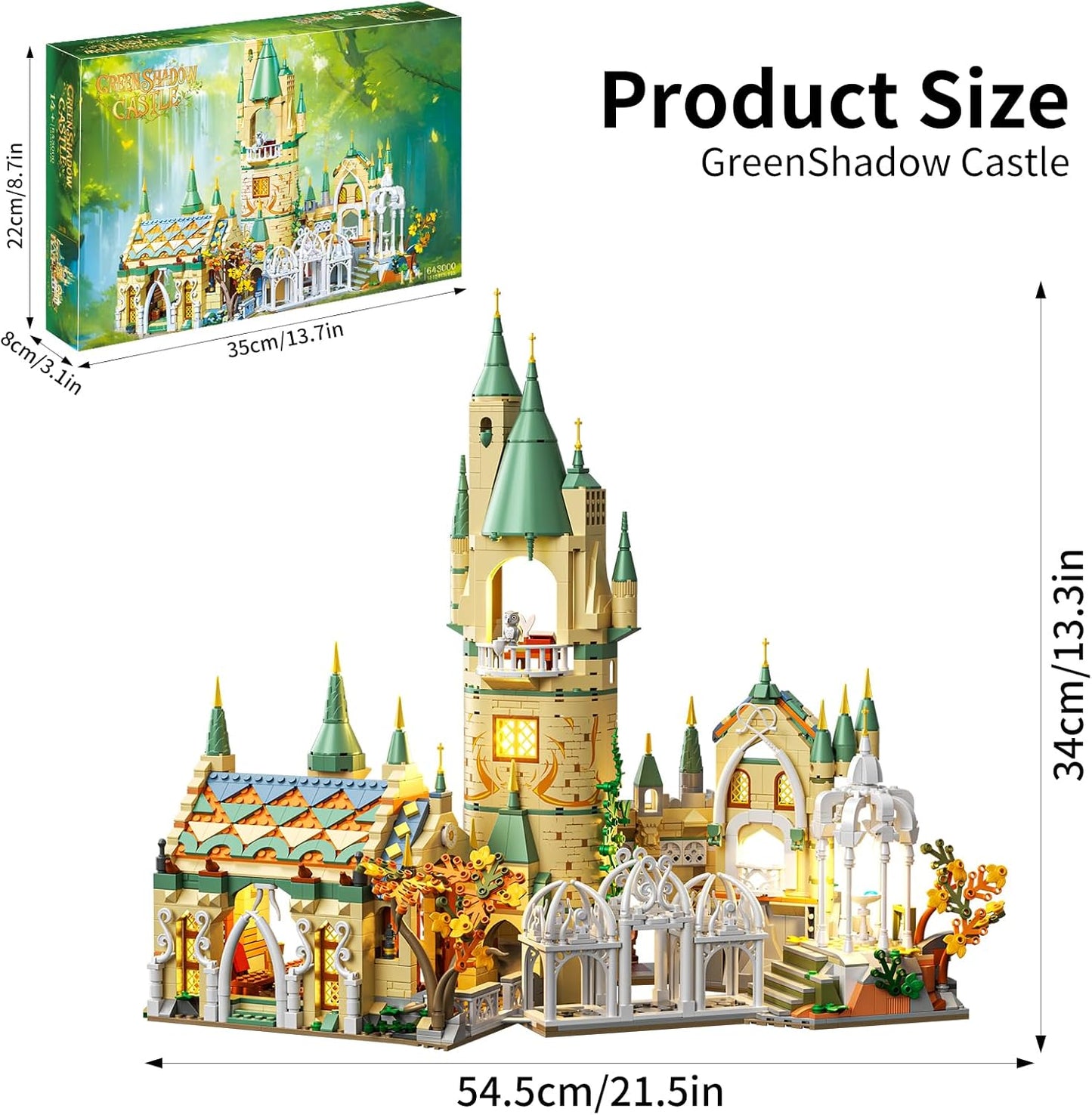 Magic Medieval Castle Architecture Building Block Sets (1555PCS) - BigGreenBear.com Building Toys 49.99 USD Big Green Bear