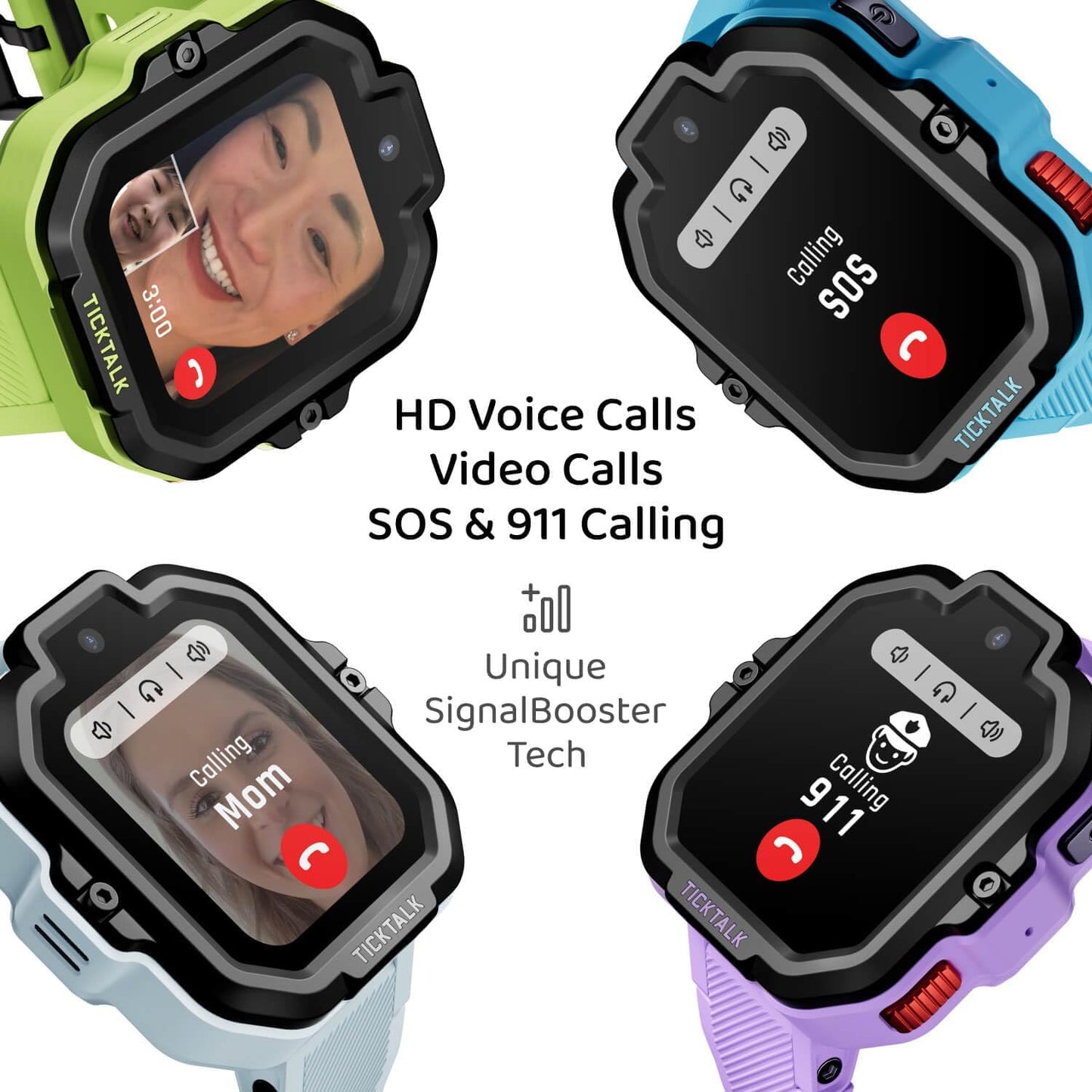 TickTalk5 - Kids Smart Watch with GPS Tracker, Video Calling, SOS, & Parental Controls - BigGreenBear.com SMART WATCH 149.00