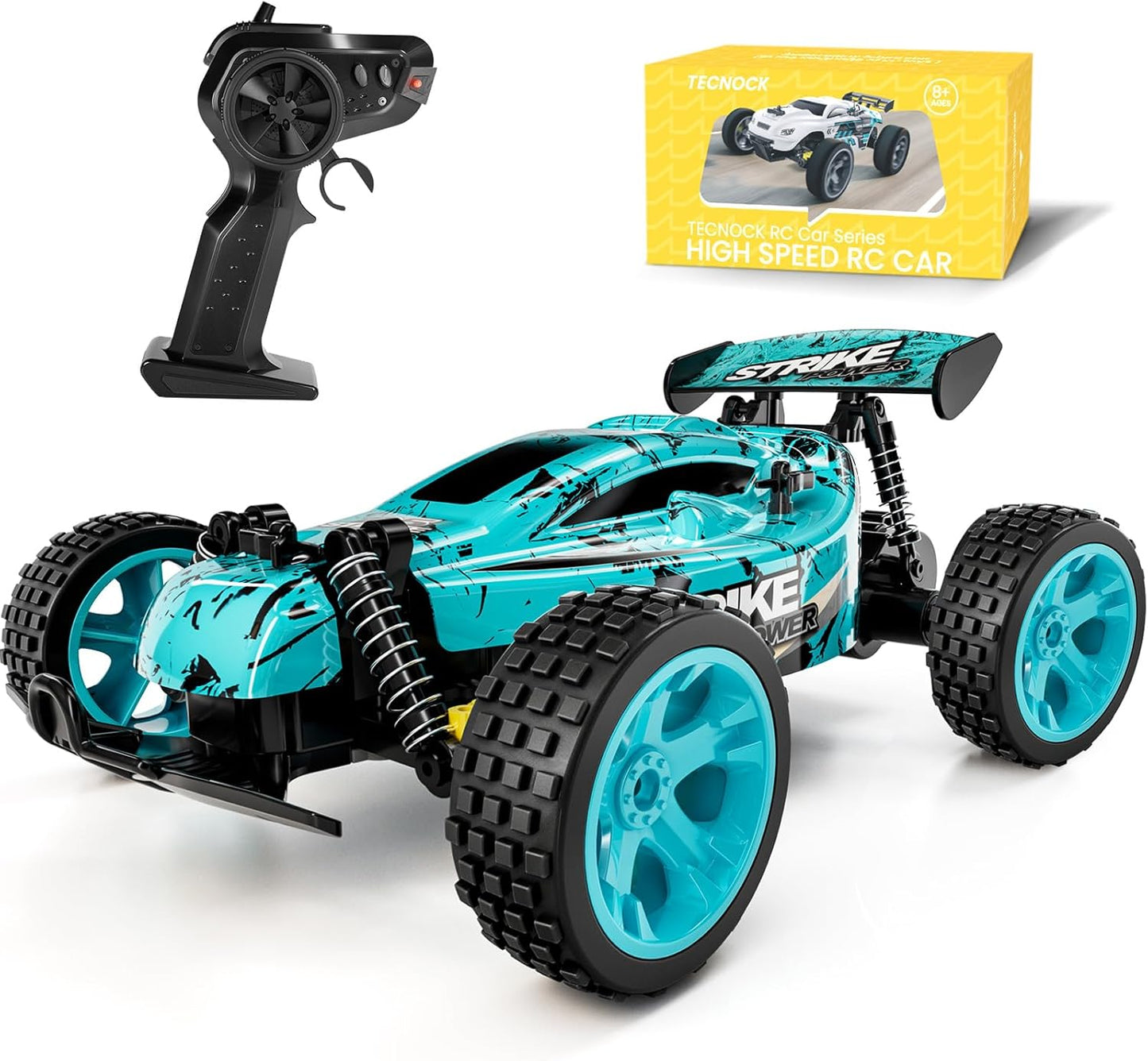 RC Cars Remote Control Car 1:18 Scale 20 KM/H 2WD Offroad Buggy, 2.4GHz - BigGreenBear.com Toys 29.98 USD Big Green Bear