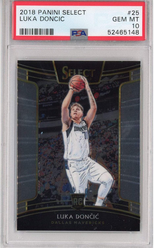 Graded 2018-19 Panini Select Luka Doncic #25 Rookie RC Basketball Card PSA 10 Gem Mint -  BigGreenBear.com Basketball cards 349.99 USD Big Green Bear