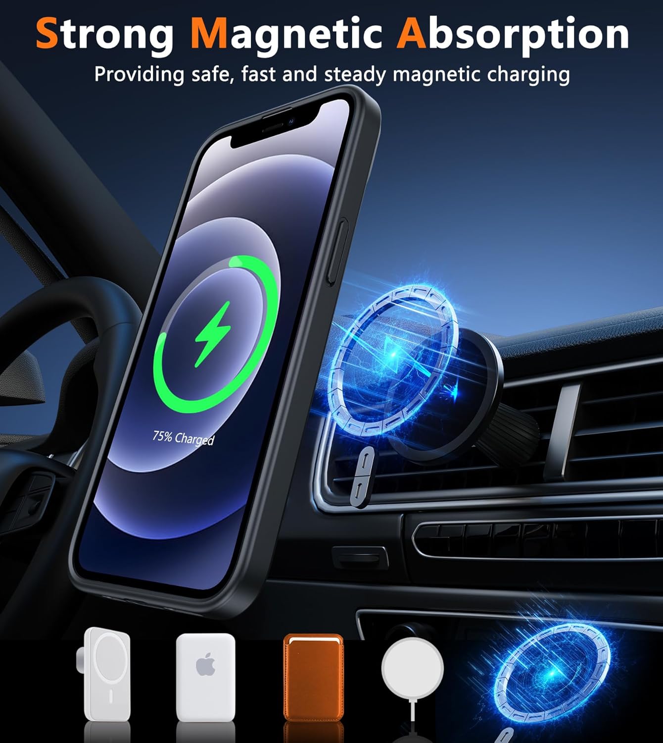 for iPhone 12 Pro Magnetic Matte Textured Military Grade Drop Protection Translucent Cell Cover