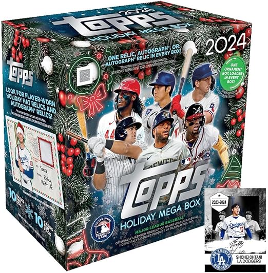 (1) 2024 TOPPS HOLIDAY MEGA BOX BASEBALL BRAND NEW SEALED QUANTITY: 100
