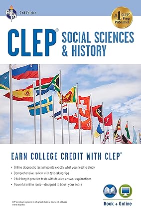 CLEP® Social Sciences & History Book + Online, 2nd Ed. (CLEP Test Preparation) -  BigGreenBear.com Book 36.95 USD Big Green Bear