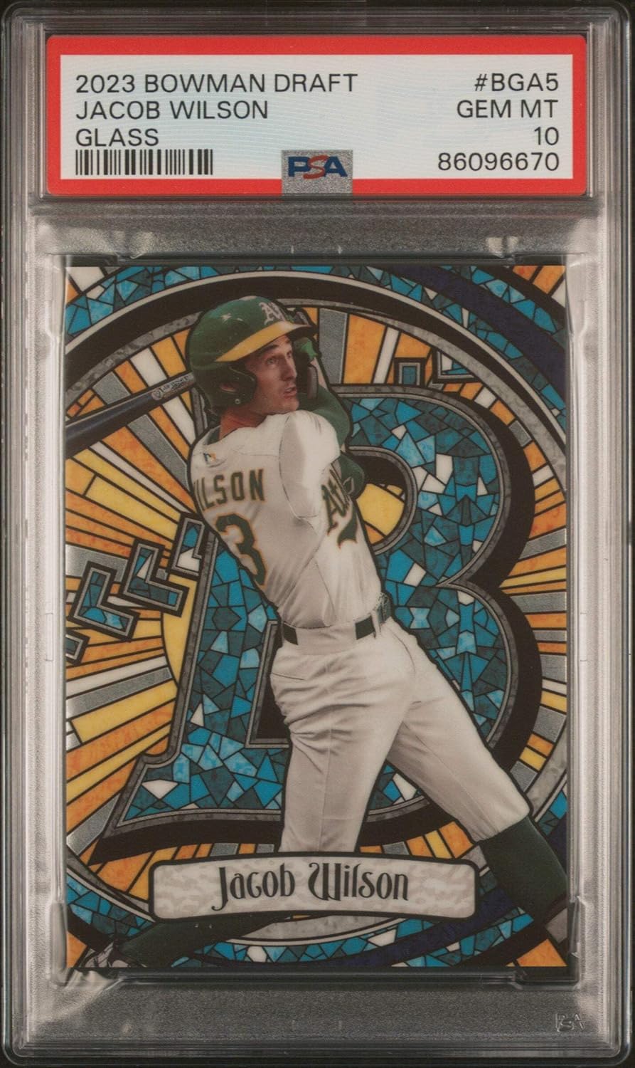 2023 Topps Bowman Draft Jacob Wilson #BGA5 Glass Rookie RC Baseball Card PSA 10 Gem Mint -  BigGreenBear.com Baseball cards 329.00