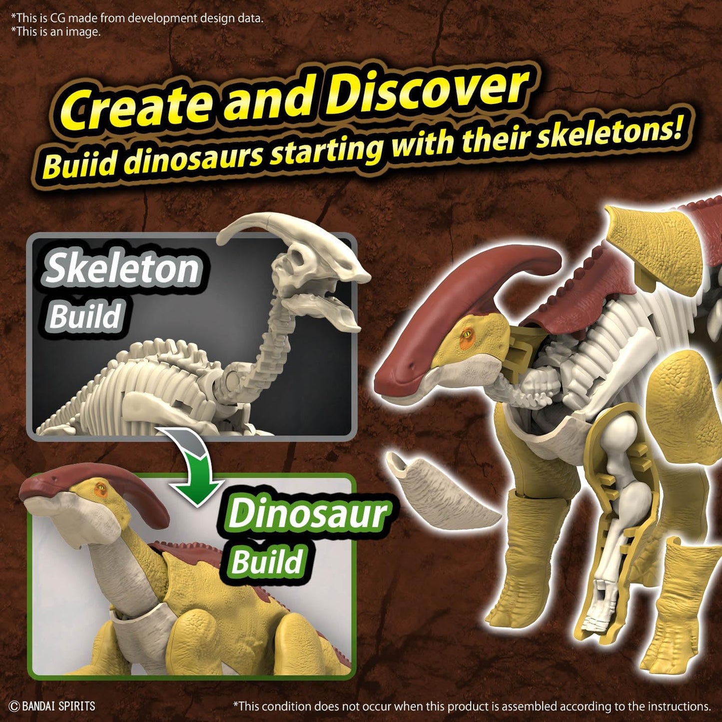 Bandai Hobby - Plannosaurus - #09 Parasaurolophus Dinosaur Model Kit
