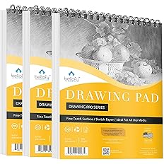 3 x Drawing Paper Pads 9” x 12” | 300 Sheets