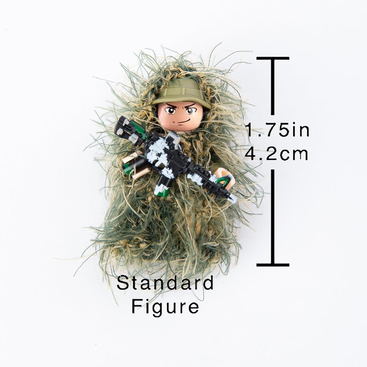 Military Camouflage Soldiers, Action Minifigures in Jungle Fatigues (6 Included) - BigGreenBear.com Building Toys 26.37 USD Big Green Bear