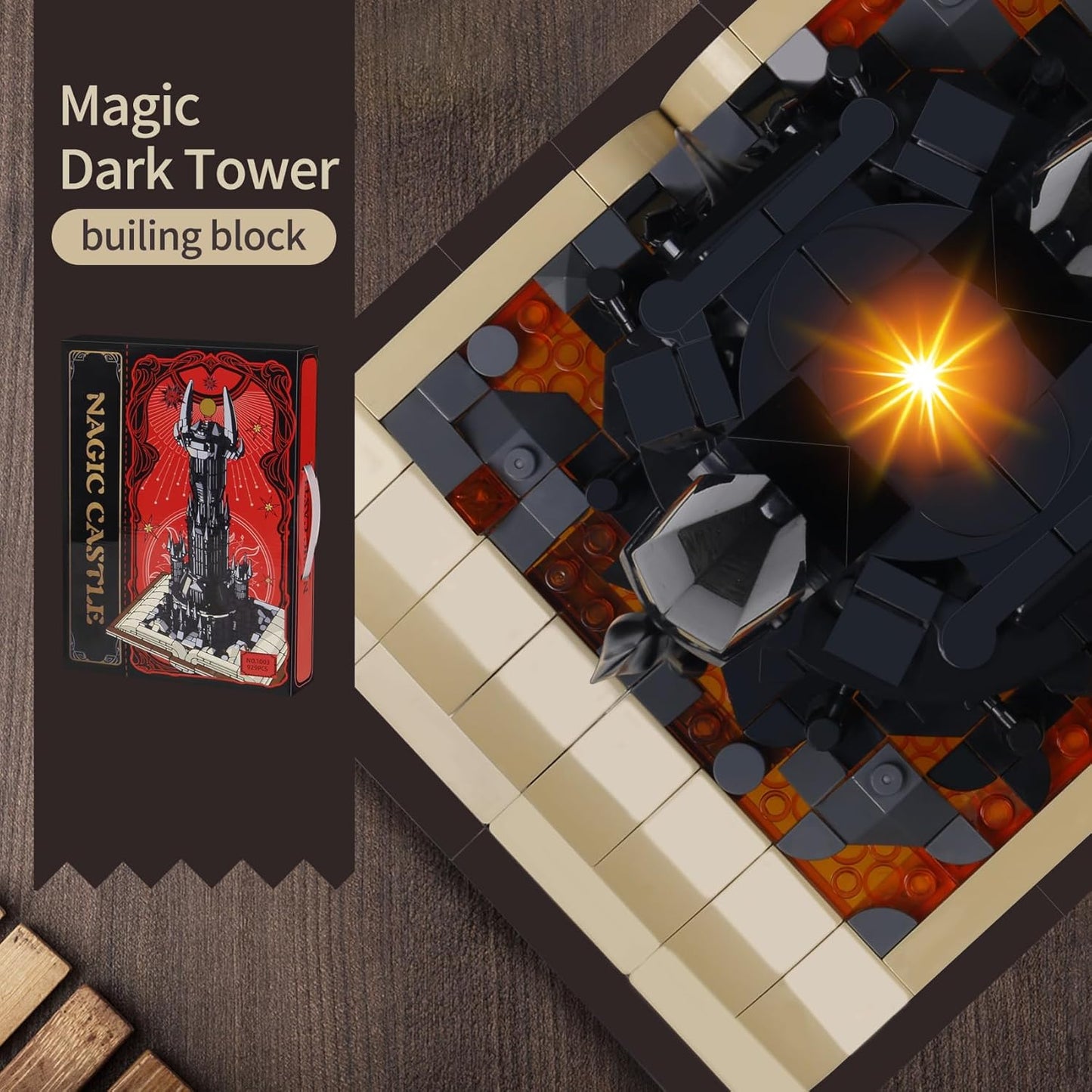 900+ PCS Lord of The Rings Dark Tower Magic Book Castle Building Blocks - BigGreenBear.com Building Toys 39.99 USD Big Green Bear